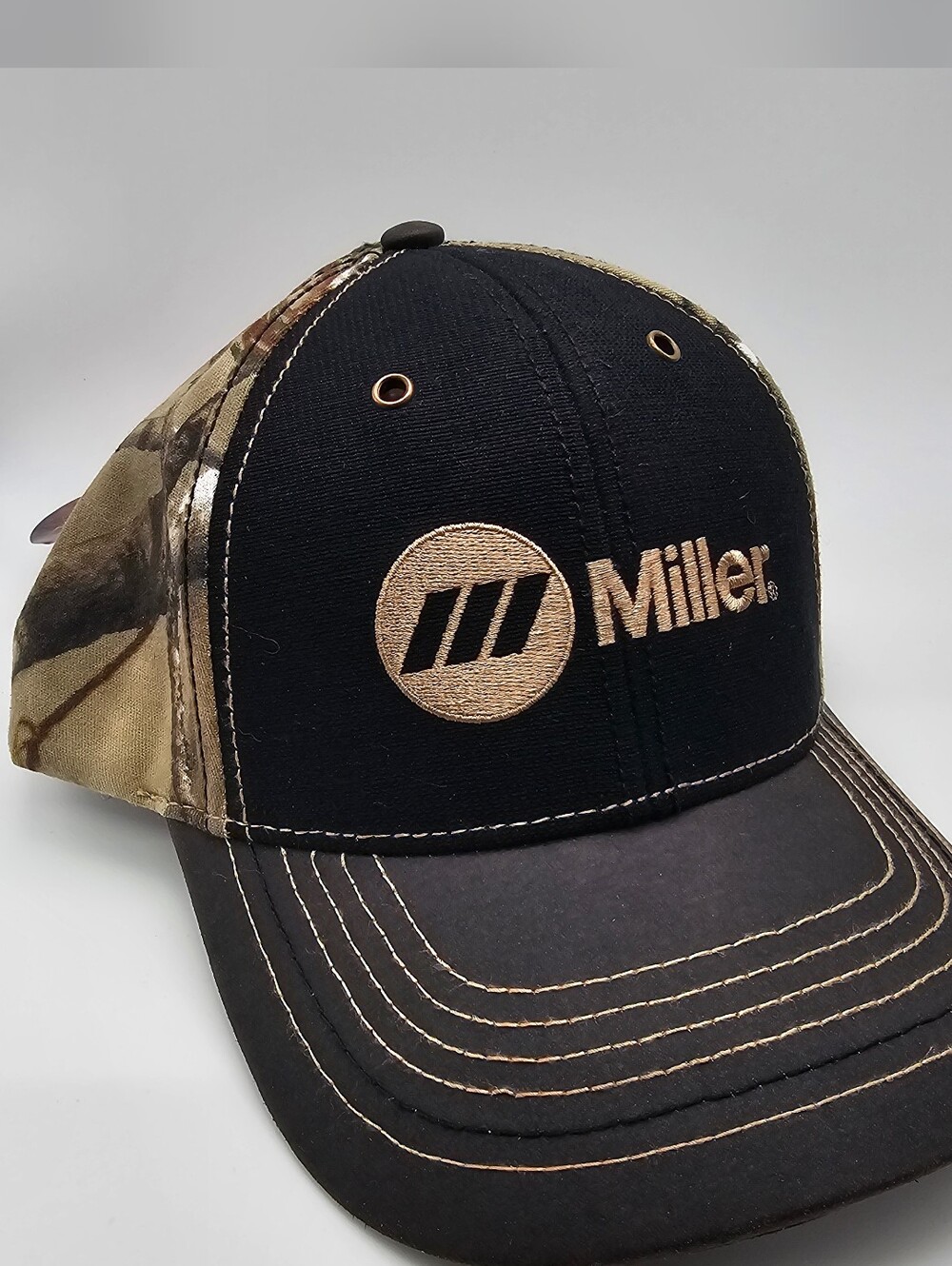 NWT - Miller Welding Black/ Realtree Camo Baseball Cap